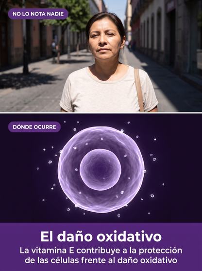 No lo nota nadie: el daño oxidativo. La vitamina E contribuye a la protección de las células frente al daño oxidativo